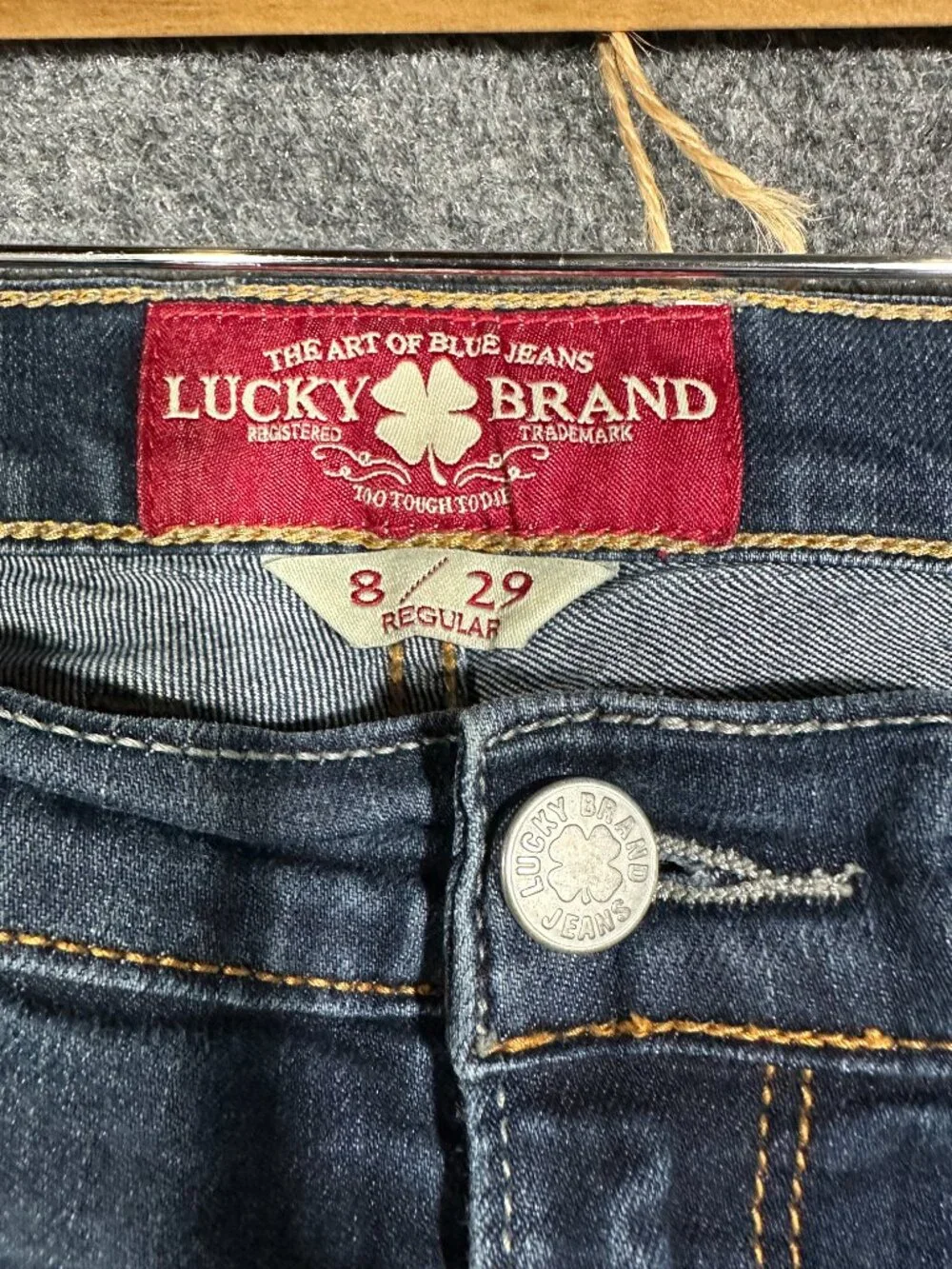 Lucky Brand Jeans Womens 8 Sofia Skinny Cotton Stretch Pockets Logo